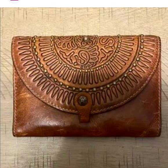 Patricia Nash Brown Leather Wallet with Embossed Design - Picture 2 of 9